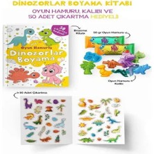 Uravas Store Dinozorlar Boyama Kitabı - Oyun Hamurlu - 3 Yaş +
