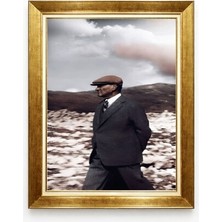 Tablore Atatürk Kocatepe Tablosu Tarihi Dekoratif Çerçeveli