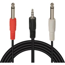 Temiz Pazar 3.5 mm Stereo Erkek/2x6.3 mm Mono Erkek 5 Metre Ses Kablosu
