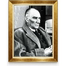 Tablore Atatürk Düşünceli Portre Lüks Çerçeveli Tablo