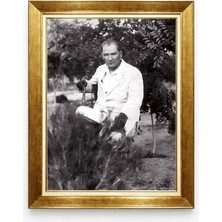 Tablore Atatürk Nostaljik Fotoğraf Kanvas Tablo Doğa Temalı