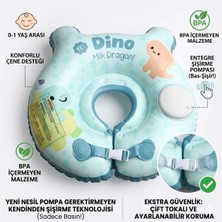 Empressco Bigstoy Bebek Yüzme Simidi Bas Şişir Pratik 0-1 Yaş Çift Emniyet Kilitli Mavi Dino Simit - Fiyatı, Yorumları