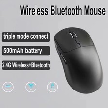 Plentiful 3 Modlu Kablosuz Oyun Mouse Type-C Şarjlı Bluetooth 2.4ghz Dual Mode 6400 Dpı Ultra S203 Siyah
