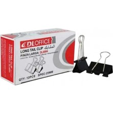 Dloffice Clıps Kıskaç 25 mm 12'li Kutu