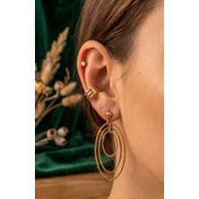 Gmn Collection Yeni Sezon Yeni Seri Zirkon Kaplama 6 Lı Set Figürlü Sallantılı Küpe