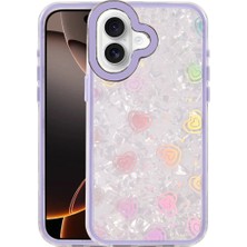 sbodurhome Apple Iphone 16 Lumi Desenli Kapak - Mor