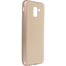 sbodurhome Samsung Galaxy J6 Kılıf First Silikon - Gold