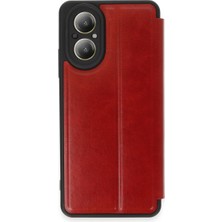 sbodurhome Realme 12 Lite Kılıf Flip Cover - Kırmızı