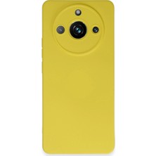 sbodurhome Realme 11 Pro Kılıf Nano Içi Kadife Silikon - Sarı