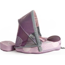 Empressco Mambobaby Yüzme Simidi - Purple Seashell, Emniyetli, Gölgelikli ve Ayak Destekli - Fiyatı, Yorumları