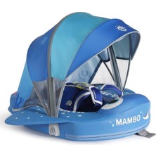 Empressco Mambobaby Yüzme Simidi - Mavi Vatoz, Emniyetli, Gölgelikli ve Ayak Destekli - Fiyatı, Yorumları