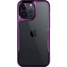 sbodurhome Apple Iphone 15 Pro Max Kılıf Boyi Silikon Kapak - Derin Mor