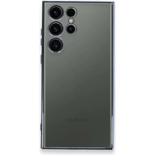 sbodurhome Samsung Galaxy S23 Ultra Kılıf Razer Lensli Silikon - Açık Mavi