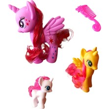 PopŞeker Pony Bakım ve Arkadaşlık Seti: 3 Sevimli Karakter ve Tarağı!