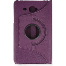 sbodurhome Samsung Galaxy T280 Tab A 7 Kılıf 360 Tablet Deri Kılıf - Mürdüm
