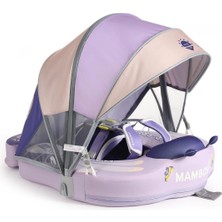 Empressco Mambobaby Yüzme Simidi - Pink Butterfly Dreams, Emniyetli, Gölgelikli ve Ayak Destekli - Fiyatı, Yorumları