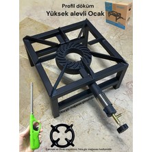 MOOD CLASS Profil Demir Döküm Sanayi Tipi Canavar Ocak Tüplü Aşçı Yer Ocağı Evde Işyerinde Yüksek Alevli Orgazocak
