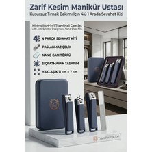 Transformacion Profesyonel 4'ü 1 Arada Manikür Seti, Sıçratmaz Tırnak Makası ve Nano Törpülü Seyahat Kiti 723208