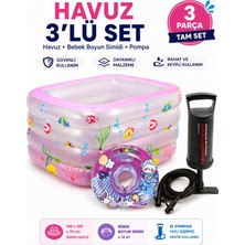 Empressco Fidan Oyuncak 140X100X70 cm Şişme Çocuk Havuzu ve Bebek Boyun Simidi Seti Pompa Hediyeli ( Pembe ) - Fiyatı, Yorumları