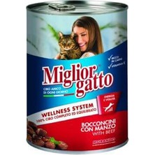 Bezos Gatto Biftekli Yetişkin Kedi Konservesi 405 gr
