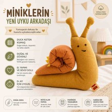 Ave Sanat Salyangoz Figürlü Uyku Arkadaşı Dekoratif Çocuk Yastık Çocuk Odası 47X45 cm