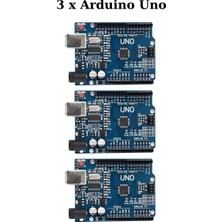 Atölye Elektronik 3 Adet Arduino Uno R3 Klon USB Kablo Hediyeli - CH340 Chipset
