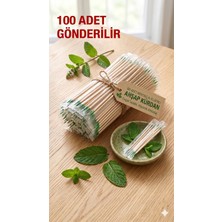 Dolphin 100 Adet Mentollü Jelatinli Ahşap Kürdan - Tek Kullanımlık Hijyenik Ambalajlı