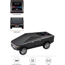 ALFA AKSESUAR 03 D68 Cyber Model Araba Tasarımlı Bluetooth Hoparlör 15W Güçlü Ses Rgb LED /tws/usb Siyah