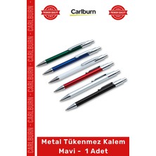 Carlburn #kalem Lüks Kaliteli Şık Ofis Hediyesi Kurumsal Promosyon Metal Tükenmez Kalem Mavi 1 Adet