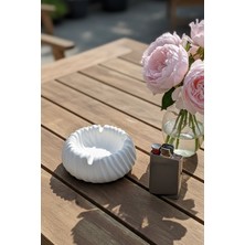 N Noxxo Modern El Yapımı Beton Küllük 12 cm | Minimalist ve Dayanıklı Tasarım