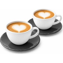 Aşkana El Yapımı Seramik Fincanı Takımı 2 Kişilik Tabaklı Fincan Seti,çay,nescafe,kahve,latte Kupası