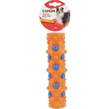 Camon Geometrik Silindir Şeklinde Eğlenceli ve Dayanıklı Tpr Köpek Oyuncağı 20 cm