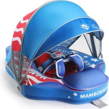 Empressco Mambobaby Yüzme Simidi - Usa Flag, Emniyetli, Gölgelikli ve Ayak Destekli - Fiyatı, Yorumları