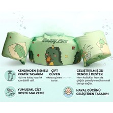 Empressco Bigstoy Dino Desenli Kendinden Şişmeli Bebek Kolluk - Göğüs Destekli Güvenli Yüzme Yeleği Deniz Havuz Simidi - Fiyatı, Yorumları