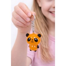 Aymeta Işıklı Panda Anahtarlık Sallanınca Yanan LED Işıklı Anahtarlık Charm
