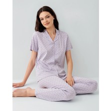 Marmara Qumasch Arnetta 3552-S Kadın Gömlek Pijama Takım