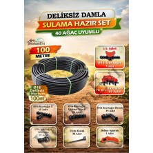 100 Metre Deliksiz Damla Sulama Sistemi – Ağaç Sulama Için Hazır Set, 40 Ağaç Uyumlu
