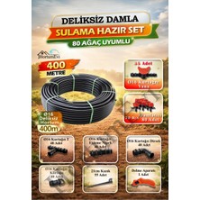 400 Metre 16MM Deliksiz Damla Sulama Hazır Set – 80 Damlatıcılı