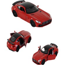 Bamtebi Metal Mercedes Amg Gtr Kırmızı Araba Kapısı Açılan Welly Mercedes Amg Gtr Kırmızı 12 cm Çek Bırak Model Araba