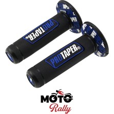 Mr MotoRally Bajaj Pulsar 200NS Protaper Yumuşak Silikon Elcik Mavi MR001 KNTK001