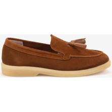 Kemal Tanca Kadın Kauçuk Tabanlı Süet Loafer 15001