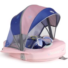Empressco Mambobaby Yüzme Simidi - Pembe Vatoz, Emniyetli, Gölgelikli ve Ayak Destekli - Fiyatı, Yorumları