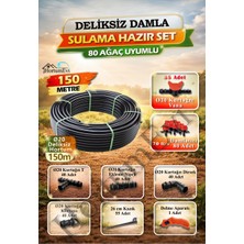 150 Metre 20MM Deliksiz Damla Sulama Hazır Set – 80 Ağaç Uyumlu
