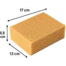 Premium Araba Yıkama Süngeri | Yoğun Köpük Üreten, Çift Katmanlı Poliüretan Sünger, Çizik Karşıtı, Ultra Emici, Oto Süngeri – 17X13X6 cm