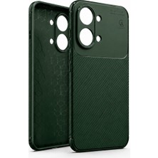Wowacs Xiaomi Poco X8 Pro Max Uyumlu Kılıf Karbon Tasarım Kamera Korumalı Silikon Telefon Kılıfı Kapak