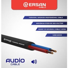 Ersan Kablo Ersan 2X1.50MM 100METRE Bakır Profesyonel Twinax Hoparlör Seslendirme Kablosu
