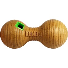 Kong Treat Dispenser Bambu Besleyici Dambıl Köpek Oyuncağı, Medium, Taba