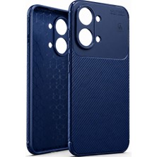 Wowacs Xiaomi Poco X8 Pro Max Uyumlu Kılıf Karbon Tasarım Kamera Korumalı Silikon Telefon Kılıfı Kapak