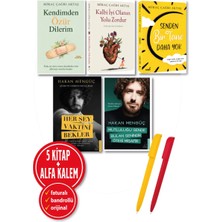 Destek Yayınları Alfa Kalem+Mutluluğu Sende+Her Şey Vaktini+Kendimden Özür Dilerim+Kalbi Iyi Hakan Mengüç 5 Kitap