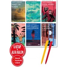 Türkiye İş Bankası Kültür Yayınları Alfa Kalem+Martin Eden+Beyaz Diş+Kızıl Veba+Ademden Önce+Bir Kuzey Macerası+Vahşetin Çağrı 6 Kitap
